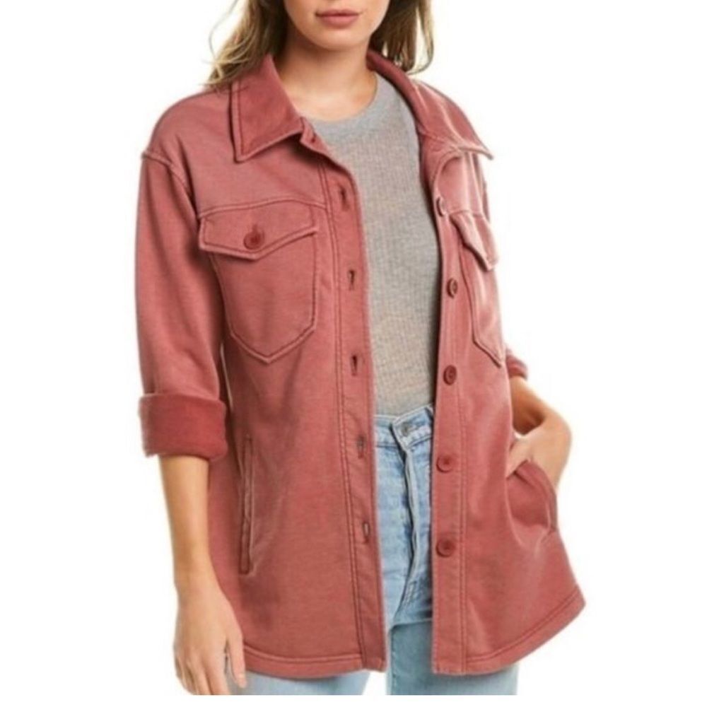 Avec Les Filles French Terry Mauve shacket size medium